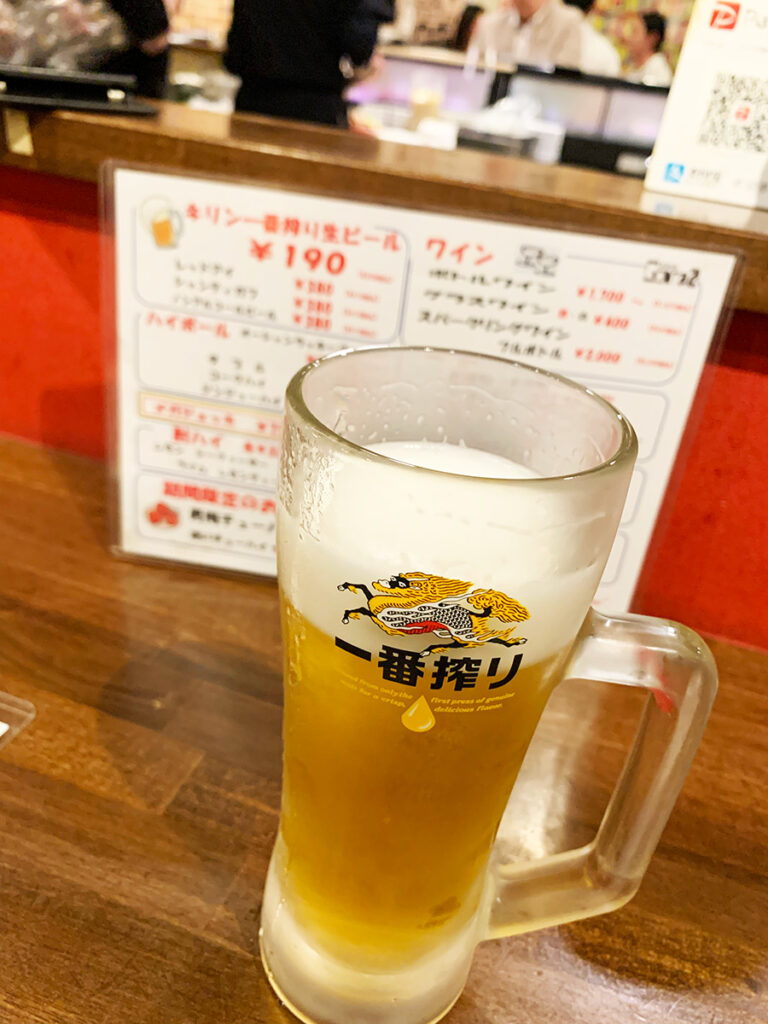 スタンドGONTA2の生ビール